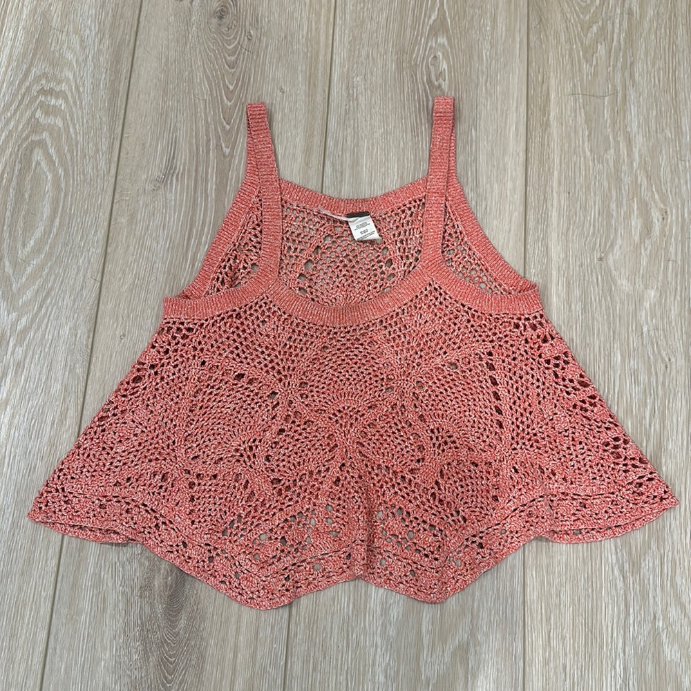 Free People orange knit top